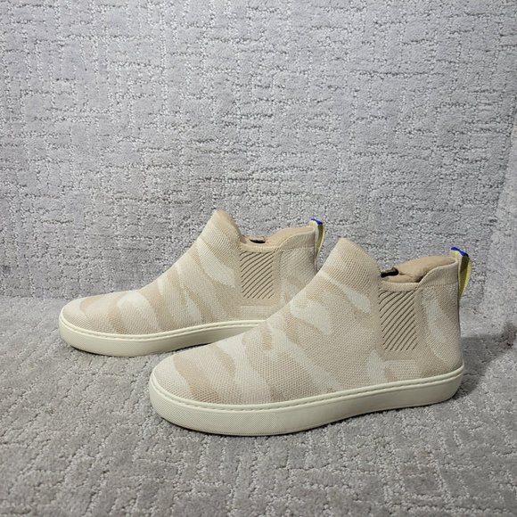 Rothy's The Chelsea Women's Size US 9 Camo Sand Pull On Ankle Boots Shoes - Picture 5 of 10